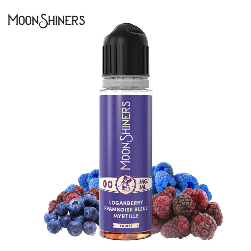 Loganberry Framboise Bleue Myrtille 50ml (0mg) - Moon Shiners by Le French Liquide