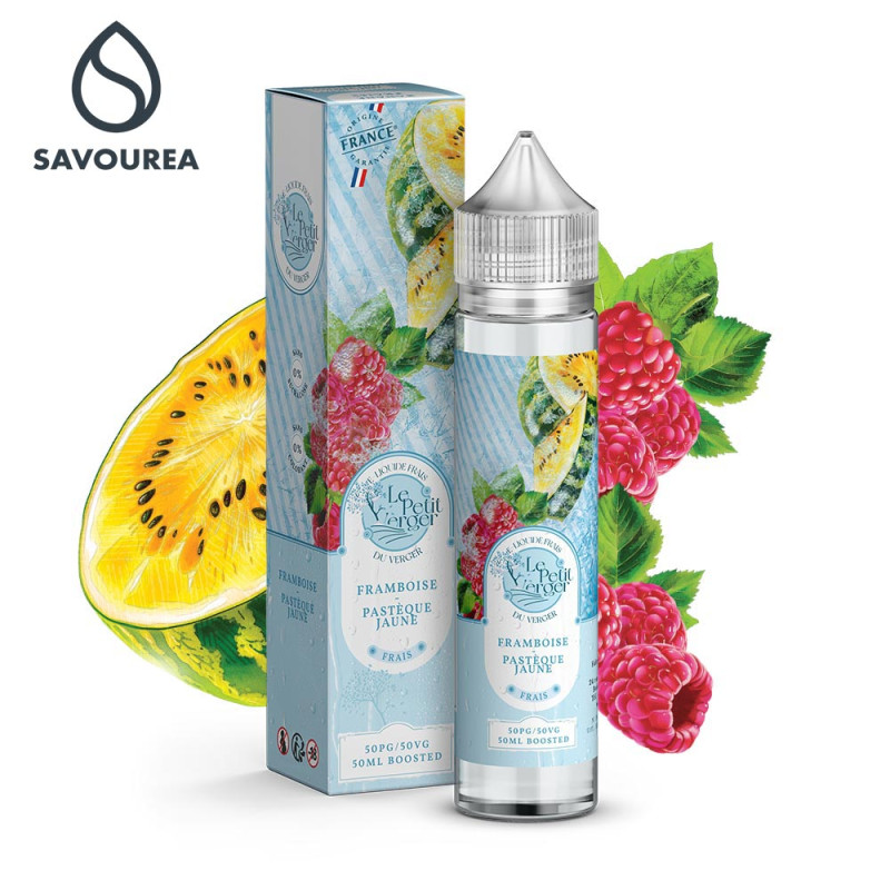 Framboise Pastèque Jaune 50ml (0mg) - Le Petit Verger Frais by Savourea