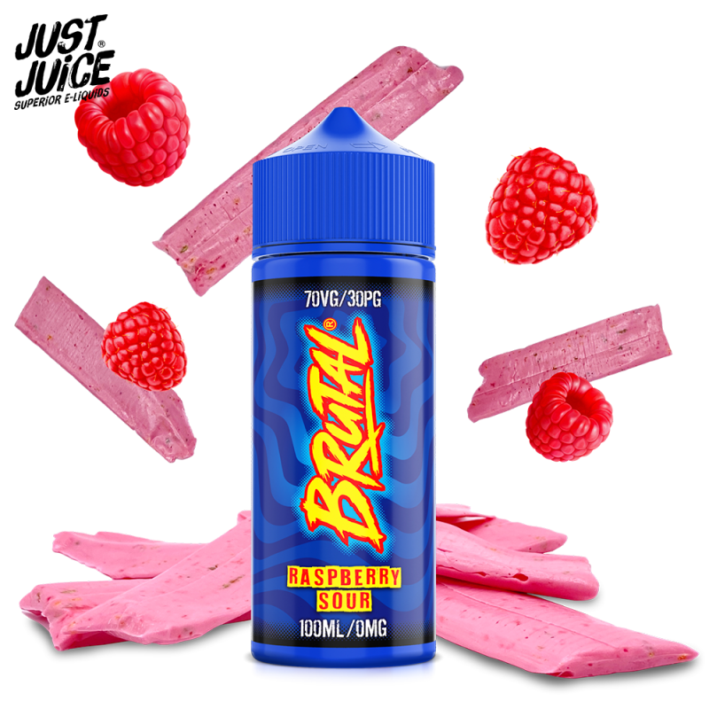 Raspberry Sour 100ml (0mg) - Brutal by Just Juice