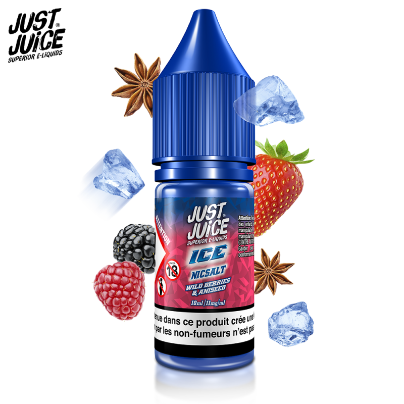 Wild Berries & Aniseed Ice 10ml Nic Salt (20mg) - Just Juice