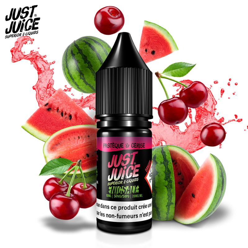 Pastèque & Cerise 10ml Nic Salt (11mg) - Just Juice