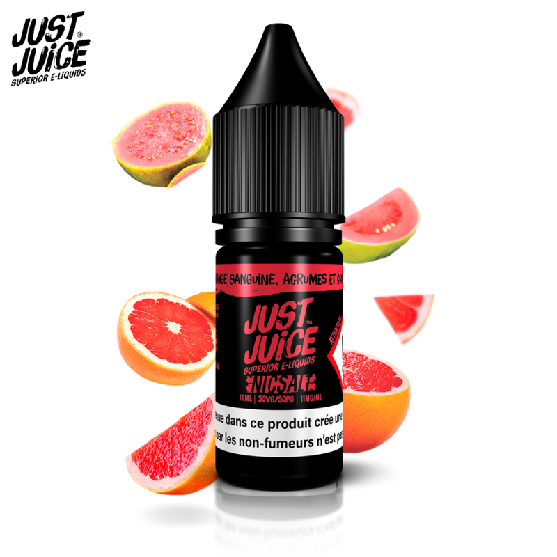 Orange Sanguine Citron et Goyave 10ml Nic Salt (11mg) - Just Juice