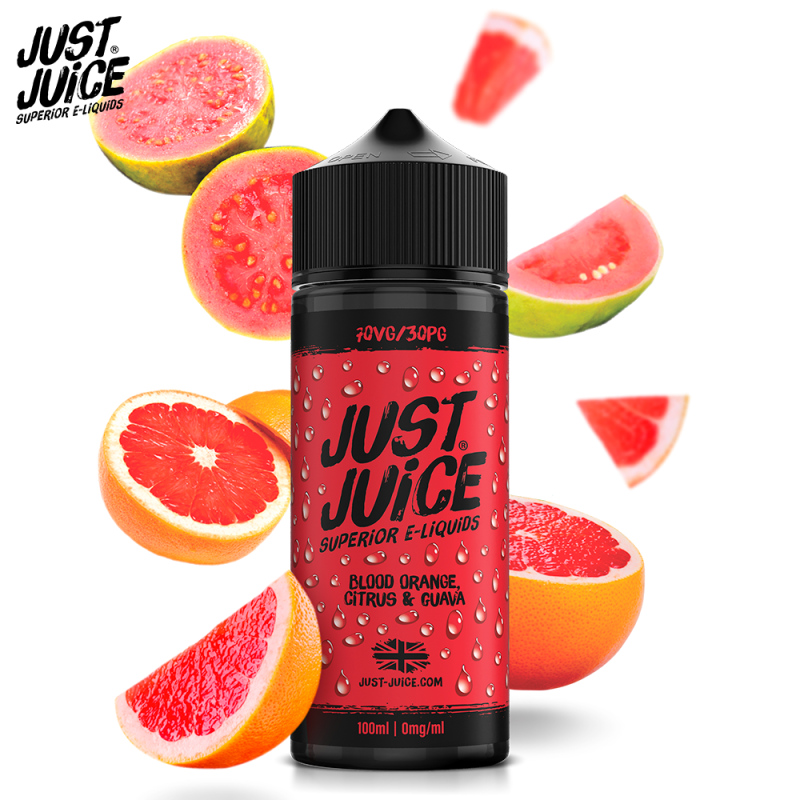 Orange Sanguine Citron et Goyave 100ml (0mg) - Just Juice