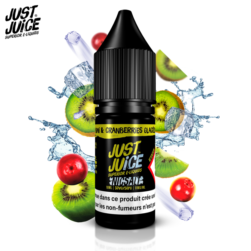 Kiwi & Cranberries Glacées 10ml Nic Salt (20mg) - Just juice