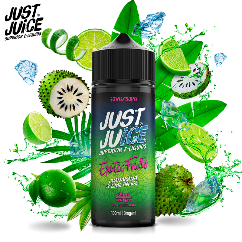 Guanabana & Citron vert glacé 100ml (0mg) - Just Juice