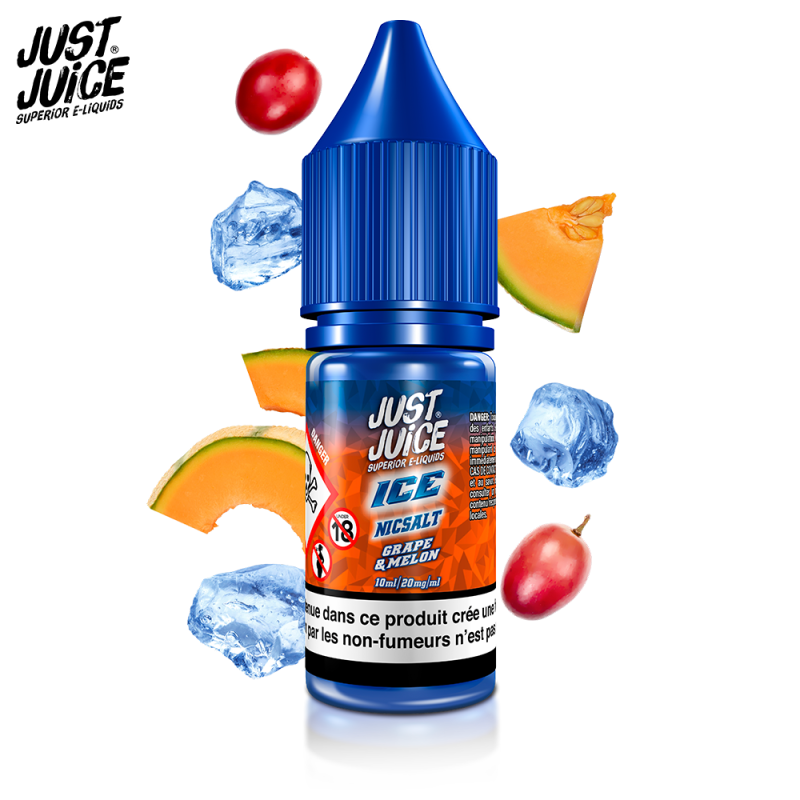 Grape & Melon ice 10ml Nic Salt (20mg) - Just Juice