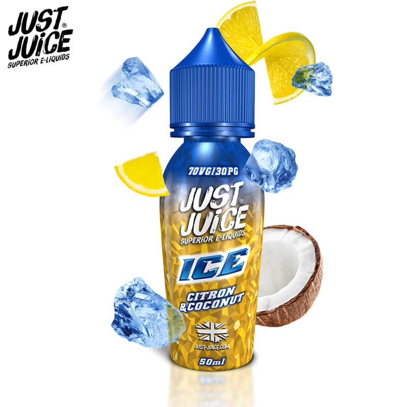 Citron & Coconut Ice 50ml (0mg) - Just Juice
