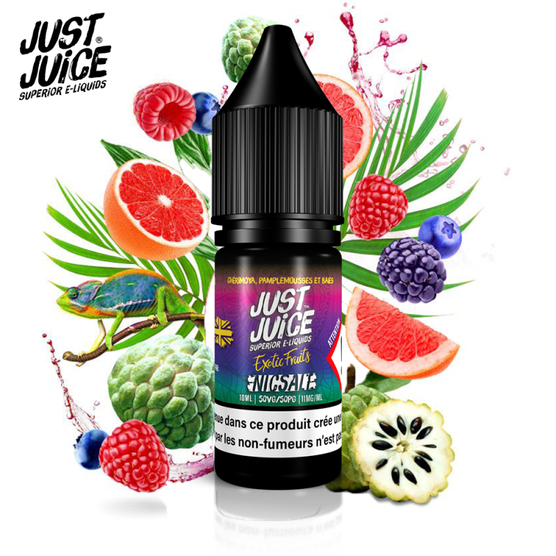 Cherimoya Pamplemousse et Baies 10ml Nic Salt (11mg) - Just Juice