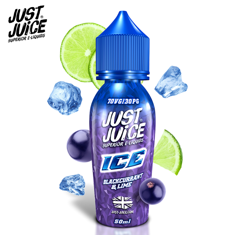 Blackcurrant & Lime Ice 50ml (0mg) - Just Juice