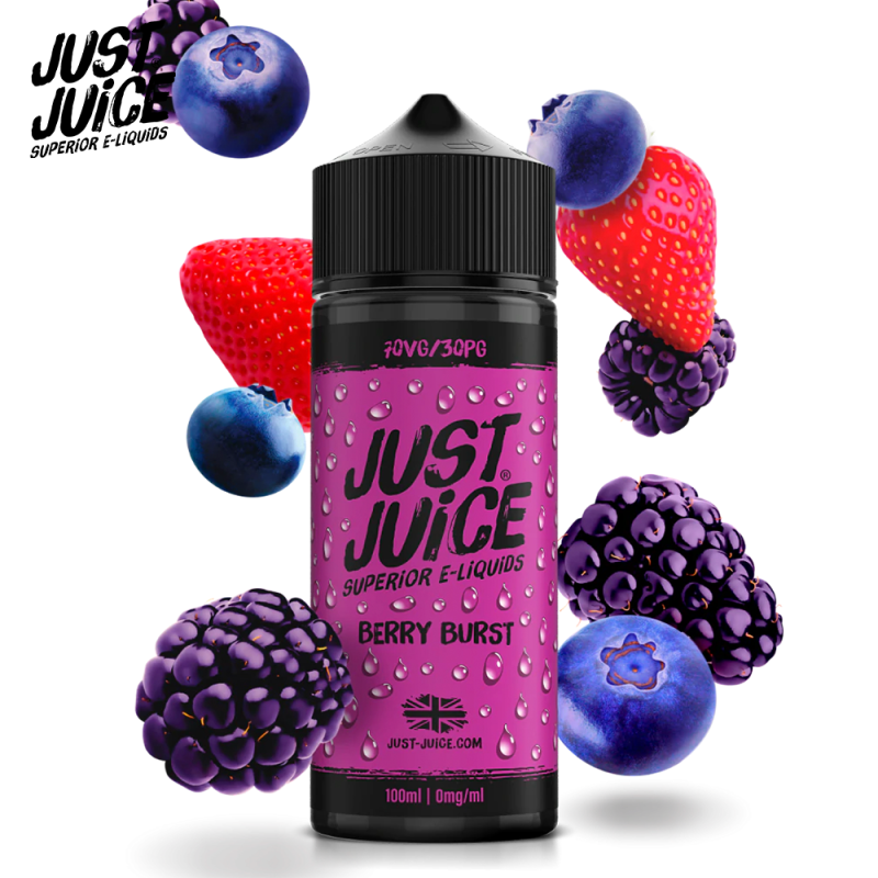 Baies Bleus 100ml (0mg) - Just Juice