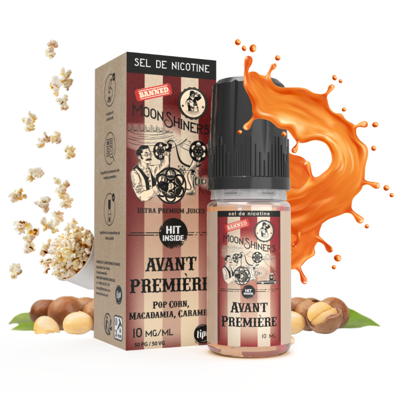 Moon shiners : Avant premiere 10ml SALT (20mg) - Le French Liquide