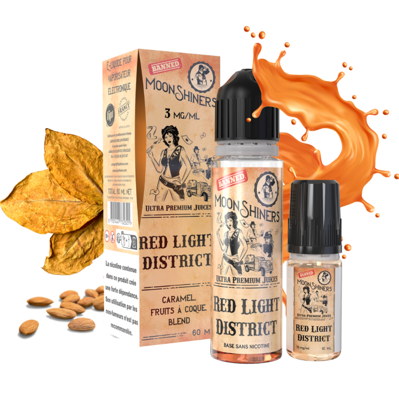 Red Light District 60ml Easy2Shake (6mg) - Moon Shiners by Le French Liquide