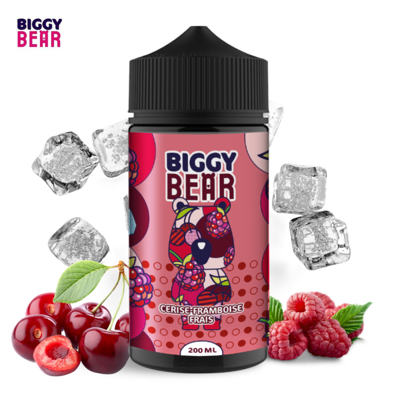 Cerise Framboise Frais 200ml (0mg) - Biggy Bear