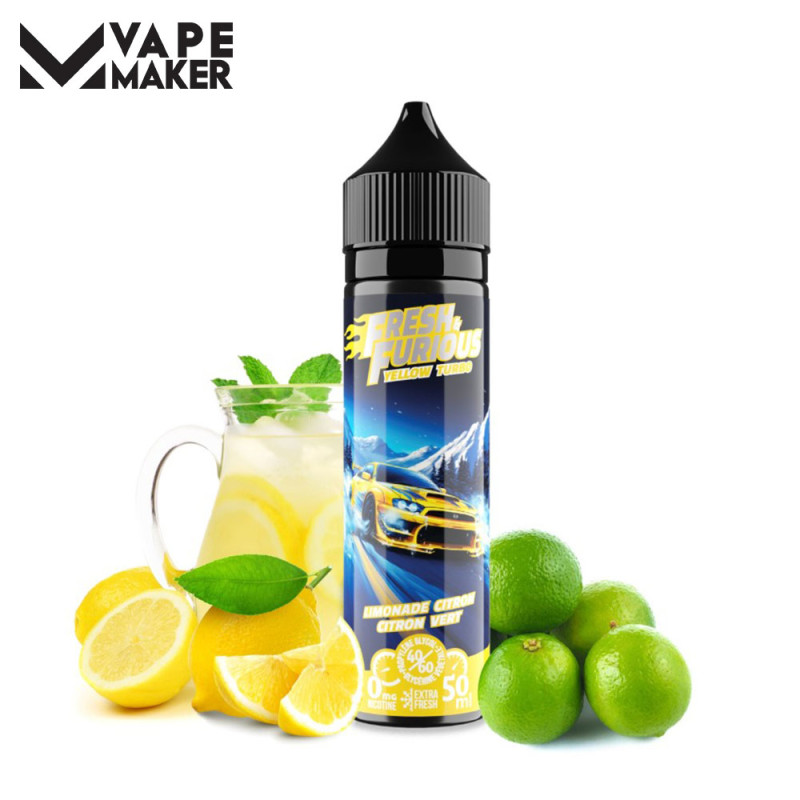 Yellow Turbo 50ml (0mg) - Fresh & Furious by Vape Maker