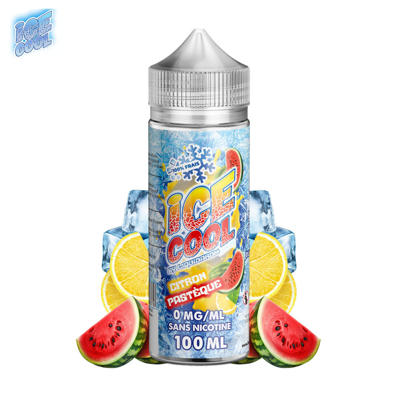 Citron Pastèque 100ml (0mg) - Ice Cool by Liquidarom