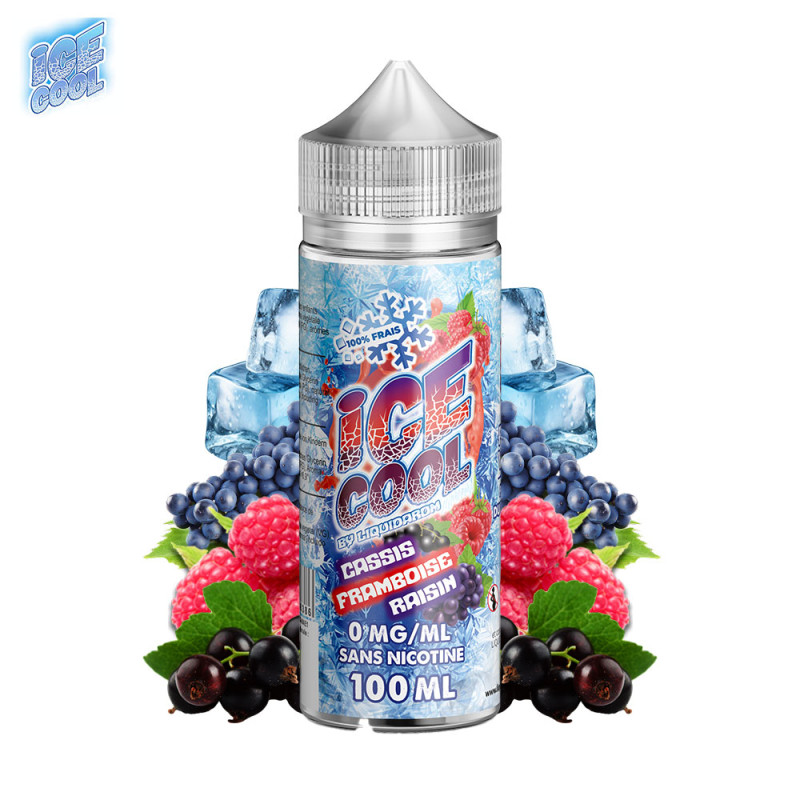 Cassis Framboise Raisin 100ml (0mg) - Ice Cool by Liquidarom