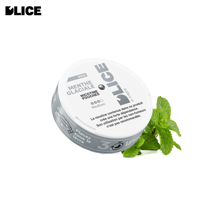 Menthe Glaciale boite de sachets de nicotine (20 sachets) -Dlice by Kapz (8mg) - Menthe Glaciale boite de sachets de nicotine (20 sachets) -Dlice by Kapz