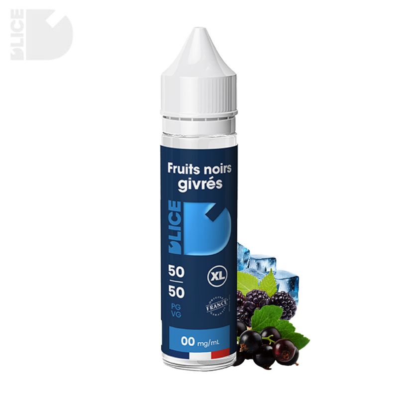 Fruits Noirs Givrés 50ml (0mg) - Dlice XL