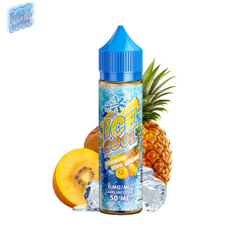 Ananas Kiwi Jaune 50ml (0mg) - Ice Cool by Liquidarom