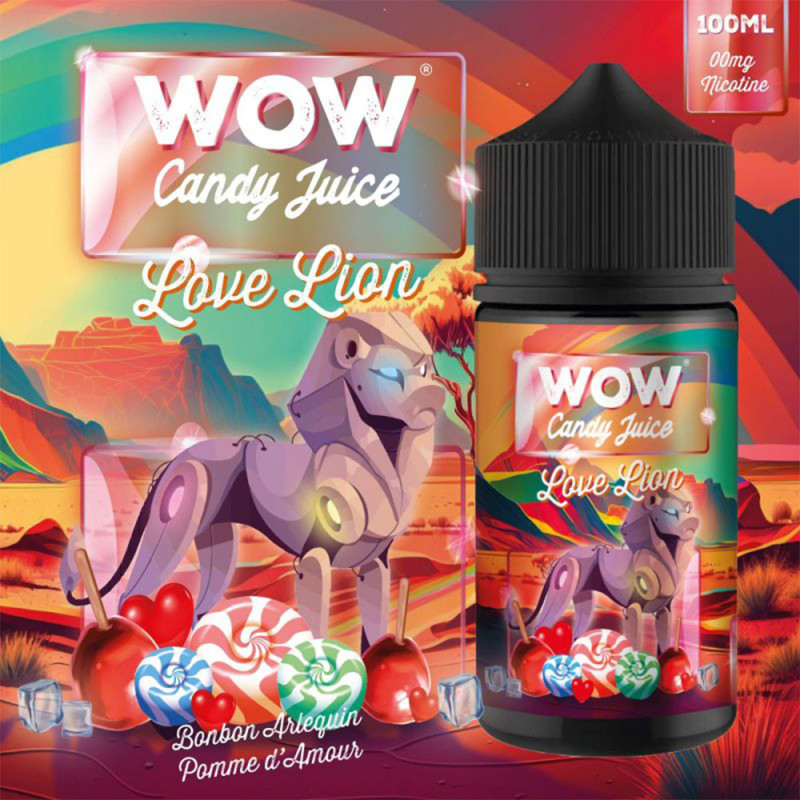 Love Lion 100ml (0mg) - Wow Candy Juice Evolution by Made in Vape