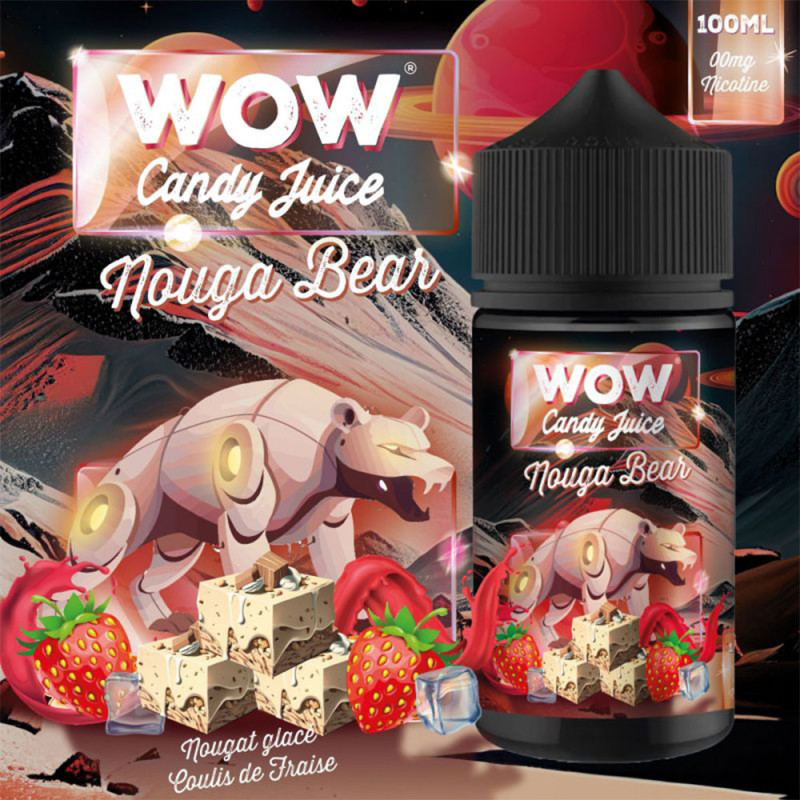 Nouga Bear 100ml (0mg) - Wow Candy Juice Evolution by Made in Vape
