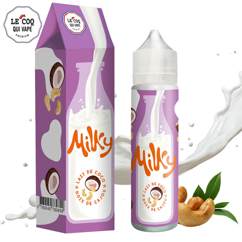 Milky Coco Cajou 50ml (0mg) - Le Coq Qui Vape